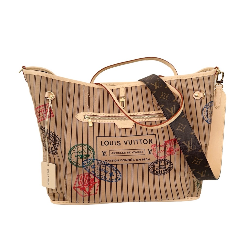 Louis Vuitton Inside Out Monogram Neverfull GM Travel Stickers Reversible M11948